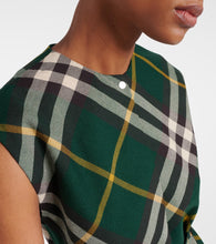 Burberry Burberry Check wool midi dress