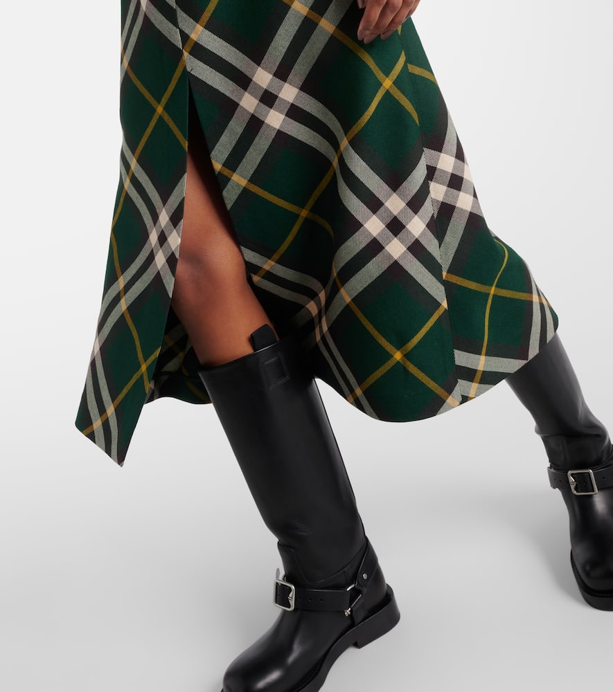 Burberry Burberry Check wool midi dress