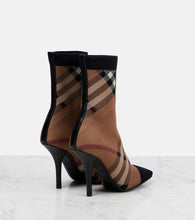 Burberry Checked ankle boots