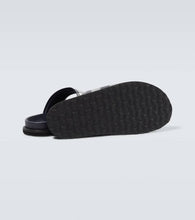 Burberry Checked canvas slides