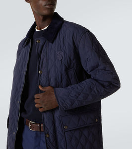 Burberry Corduroy-trimmed field jacket