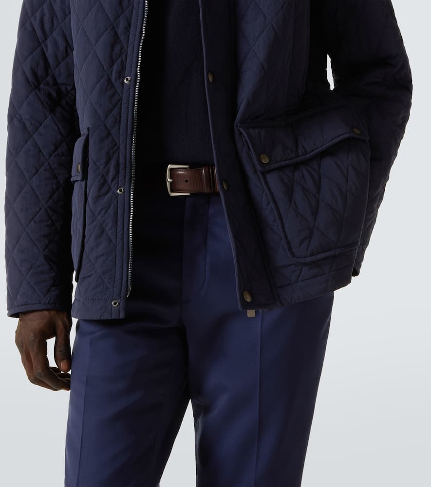 Burberry Corduroy-trimmed field jacket