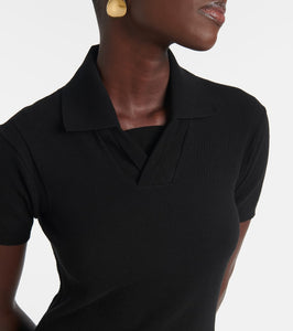 Burberry Cotton-blend polo dress
