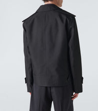 Burberry Cropped silk-blend trench coat