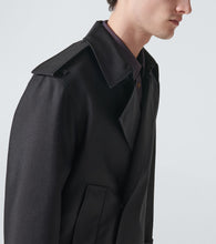 Burberry Cropped silk-blend trench coat