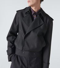 Burberry Cropped silk-blend trench coat