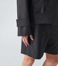 Burberry Cropped silk-blend trench coat