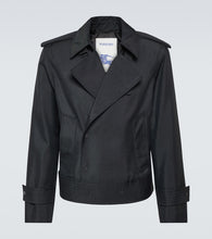 Burberry Cropped silk-blend trench coat