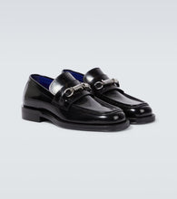 Burberry Embellished leather loafers
