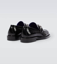 Burberry Embellished leather loafers