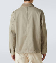 Burberry Embroidered cotton twill field jacket