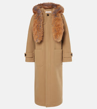 Burberry Faux fur-trimmed wool coat - 博柏利仿毛皮饰边羊毛大衣