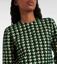 Burberry Houndstooth cotton-blend cardigan