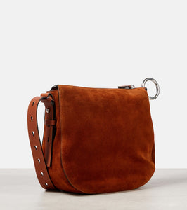 Burberry Knight Small suede shoulder bag