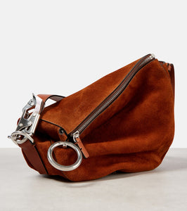 Burberry Knight Small suede shoulder bag