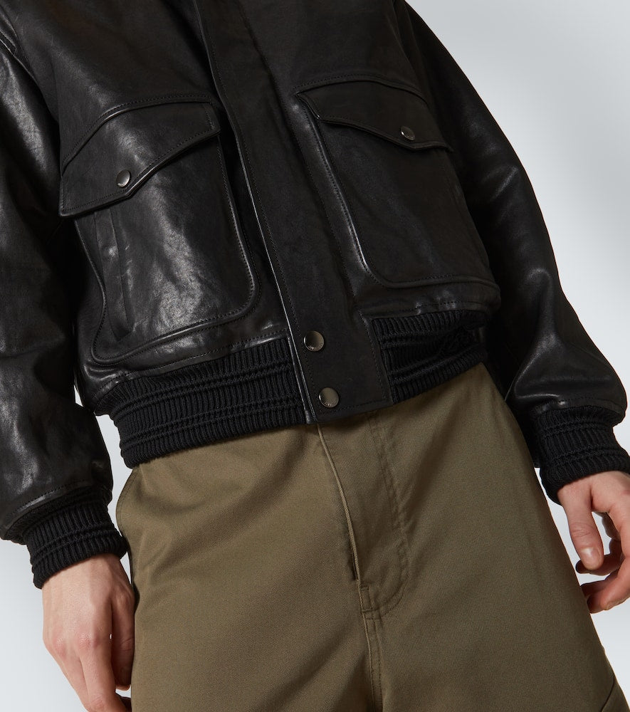 Burberry Leather bomber jacket