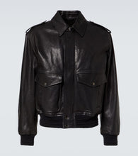 Burberry Leather bomber jacket