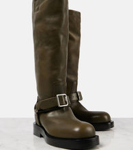 Burberry Leather knee-high boots