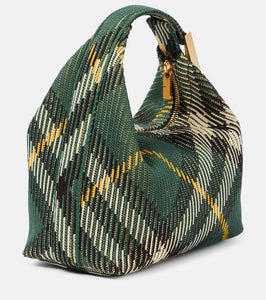 Burberry Peg Mini Burberry Check tote bag