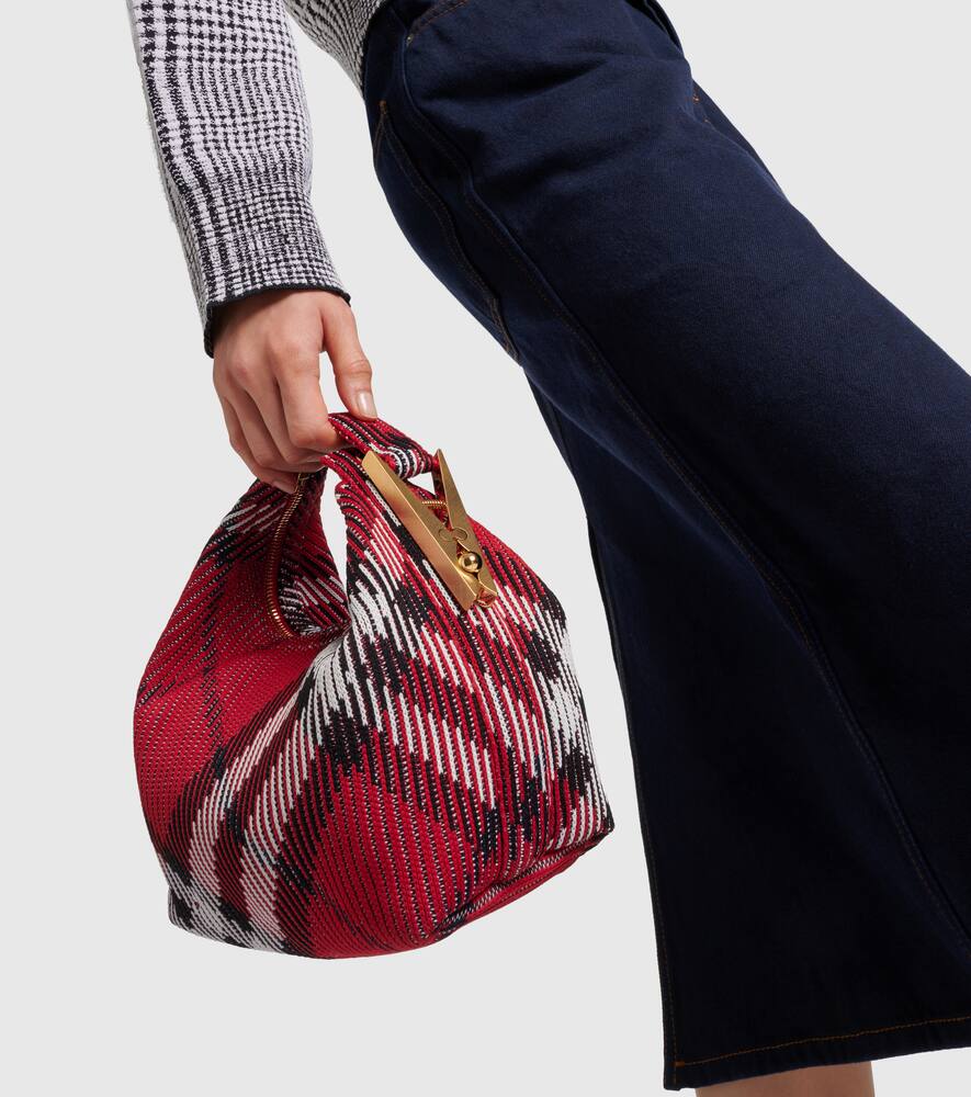 Burberry Peg Small jacquard duffel bag