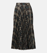 Burberry Pleated checked midi skirt - Burberry褶裥格纹中长裙