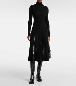 Burberry Pleated jersey midi dress