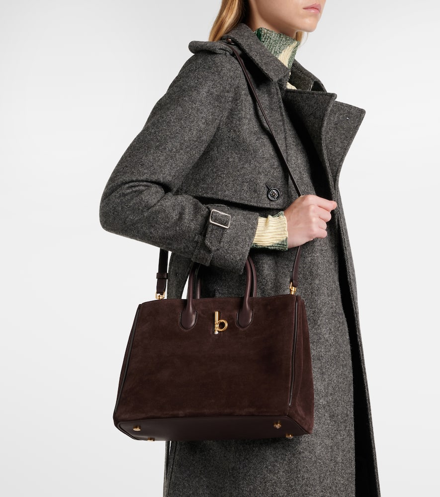 Burberry Rocking Horse Small suede tote bag