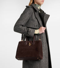 Burberry Rocking Horse Small suede tote bag