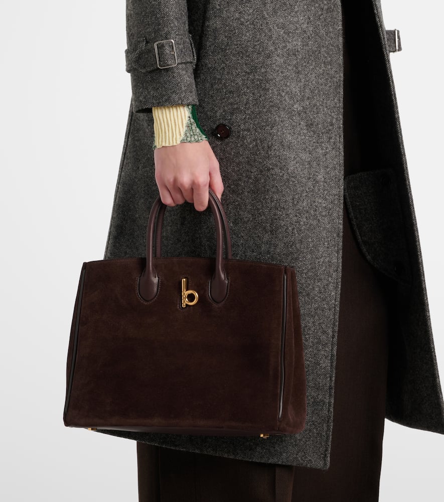 Burberry Rocking Horse Small suede tote bag