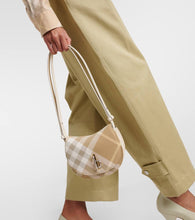 Burberry Rocking Horse leather-trimmed crossbody bag