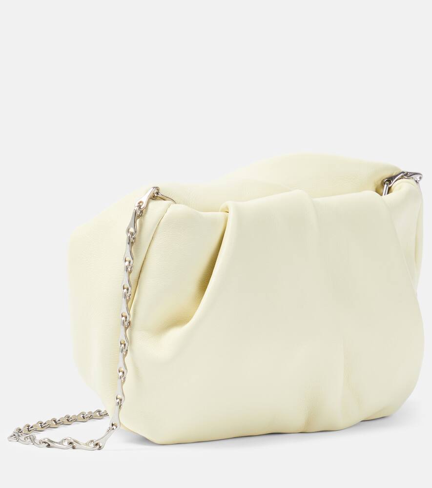 Burberry Rose gathered leather clutch