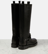 Burberry Saddle leather knee-high boots