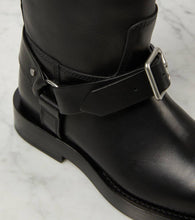 Burberry Saddle leather knee-high boots