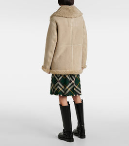 Burberry Shearling-lined leather jacket