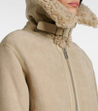 Burberry Shearling-lined leather jacket