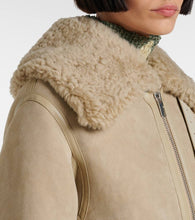 Burberry Shearling-lined leather jacket