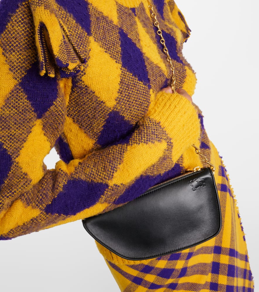 Burberry Shield Micro leather shoulder bag