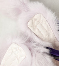 Burberry Step Post Shearling-trimmed sandals