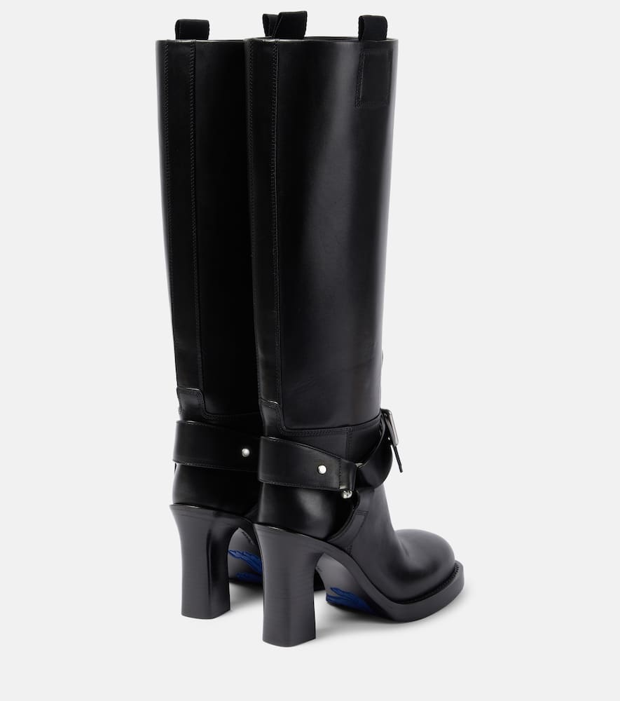 Burberry Stirrup leather knee-high boots