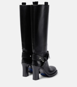 Burberry Stirrup leather knee-high boots