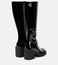 Burberry Stride patent leather knee-high boots
