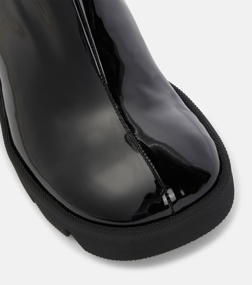 Burberry Stride patent leather knee-high boots