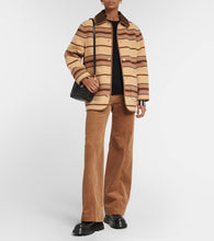 Burberry Striped wool jacket