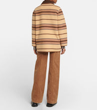 Burberry Striped wool jacket