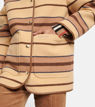 Burberry Striped wool jacket