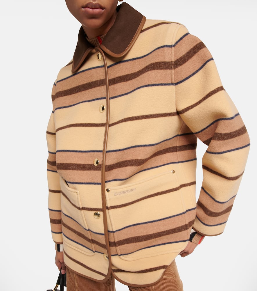 Burberry Striped wool jacket