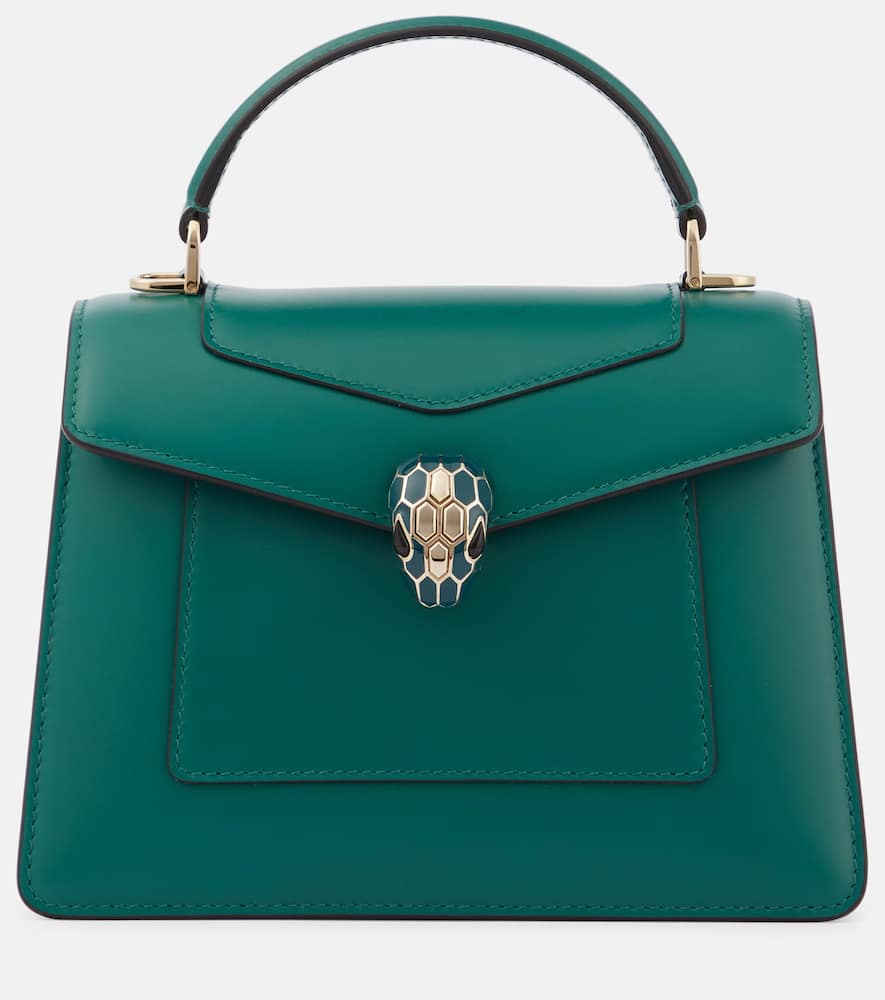 Bvlgari Serpenti Forever Medium leather tote bag. Shop Bvlgari Top-Handle Bags for women now.