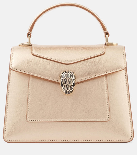 Bvlgari Serpenti Forever Medium leather tote bag. Shop Bvlgari Top-Handle Bags for women now.