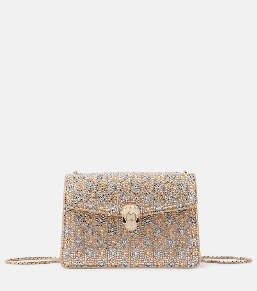 Bvlgari Serpenti Forever Mini embellished crossbody bag. Shop Bvlgari Crossbody Bags for women now.