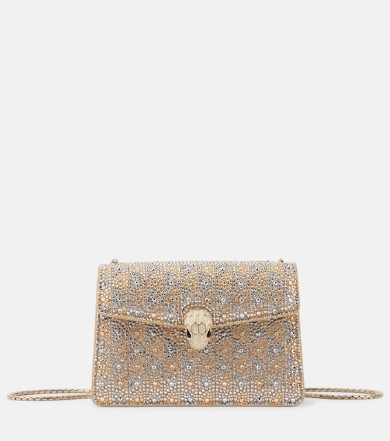 Bvlgari Serpenti Forever Mini embellished crossbody bag. Shop Bvlgari Crossbody Bags for women now.
